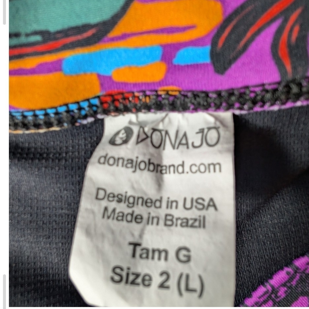 Pre-owned Vibrant Purple Tropical Skater Skirt - Picture 4 of 10